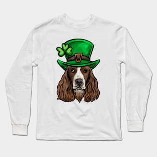 St Patricks Day English Springer Spaniel Long Sleeve T-Shirt